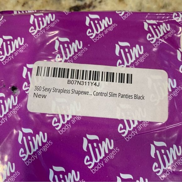 Slim Body Angels Size 2XL Plus Size High Waisted Shaper Style Panties Black New! - Picture 2 of 5